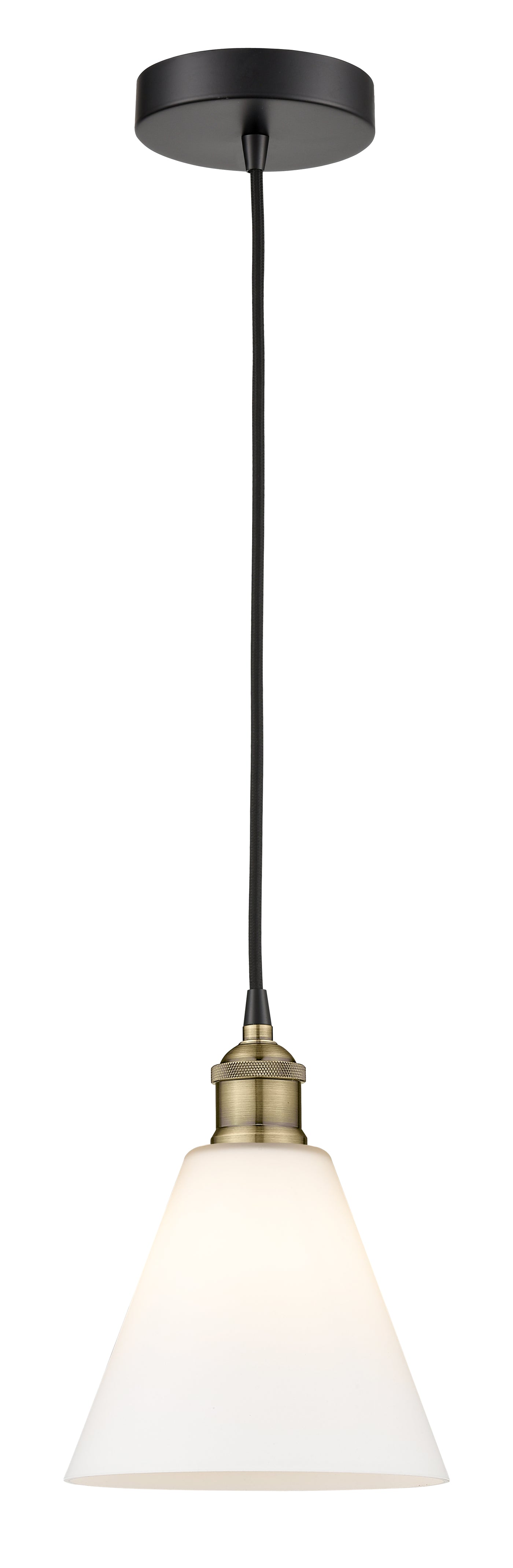Edison Mini Pendant 8 Inch Antique Brass
