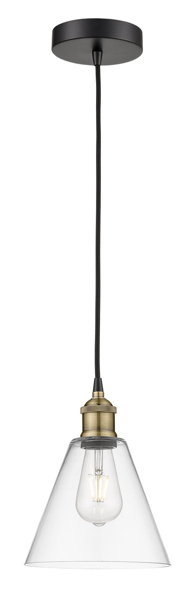 Edison Mini Pendant Antique Brass Glass