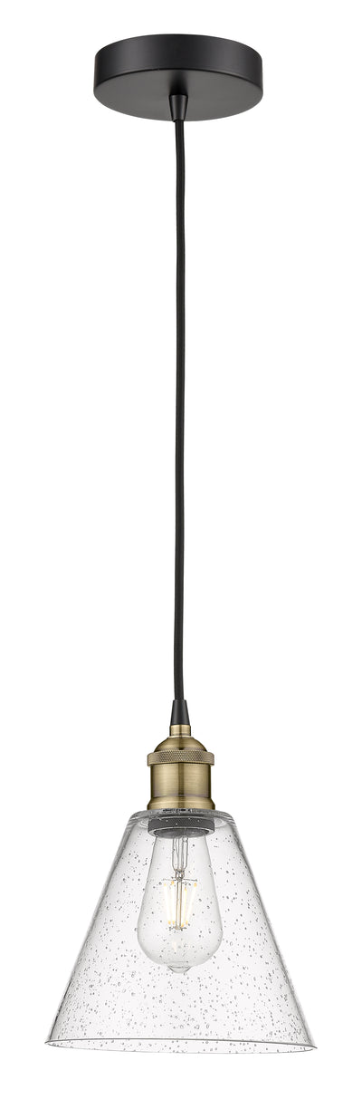 Edison Mini Pendant 8 Inch Antique Brass
