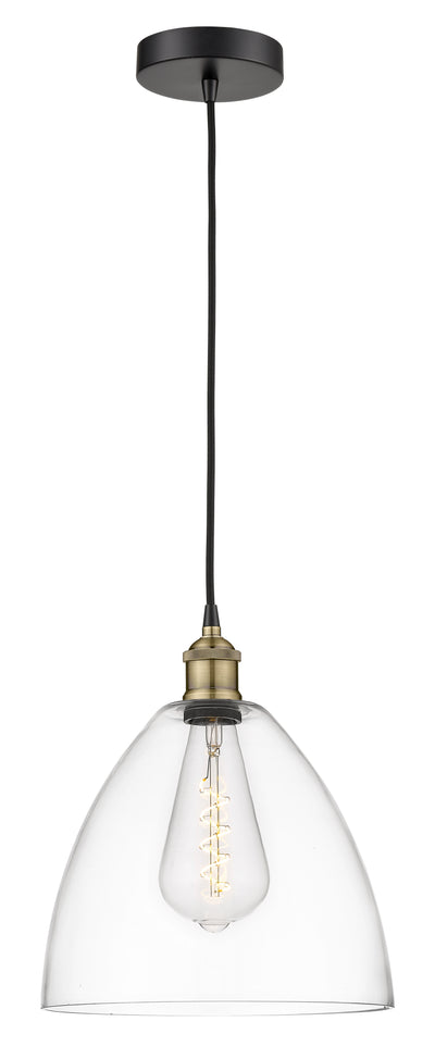 Edison Mini Pendant Cast Brass 12 Inch