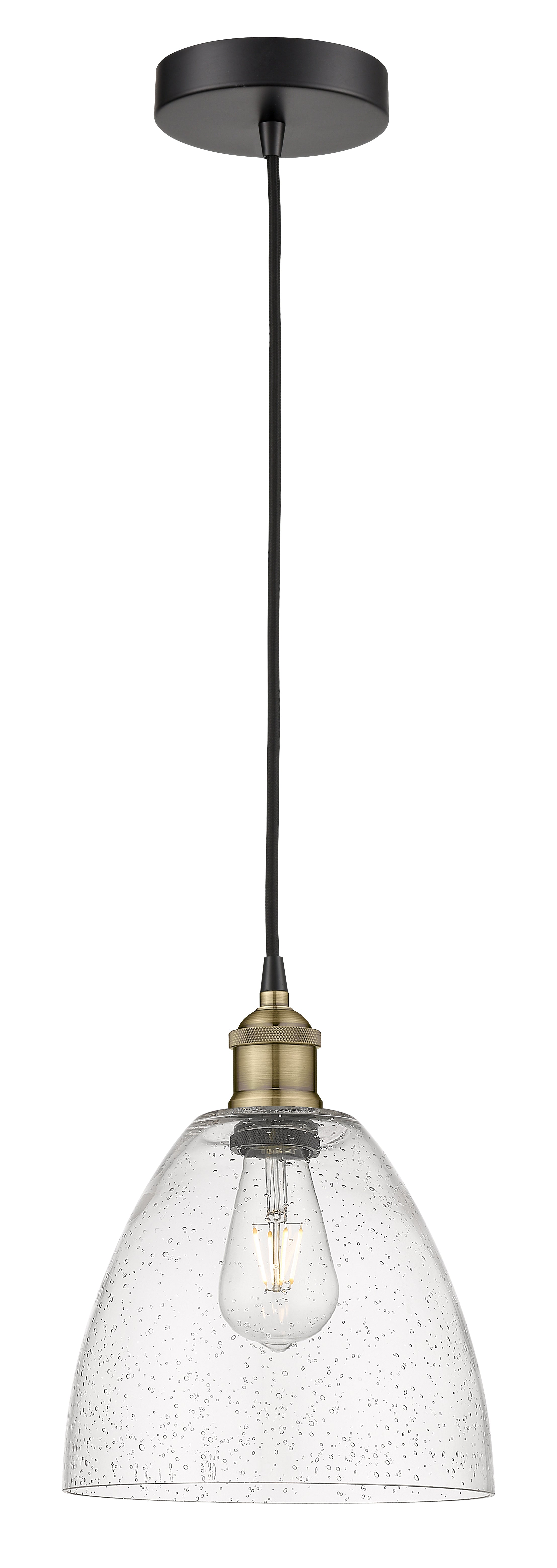 Edison Mini Pendant Antique Brass Finish