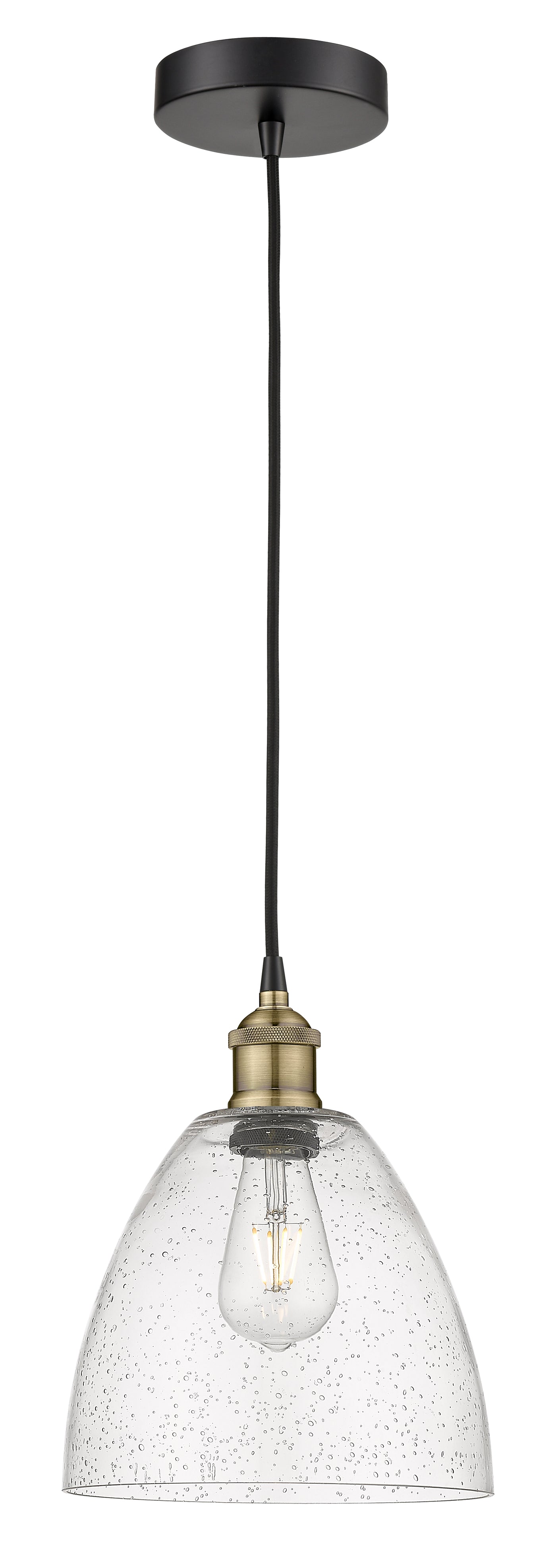 Edison Mini Pendant Antique Brass Finish