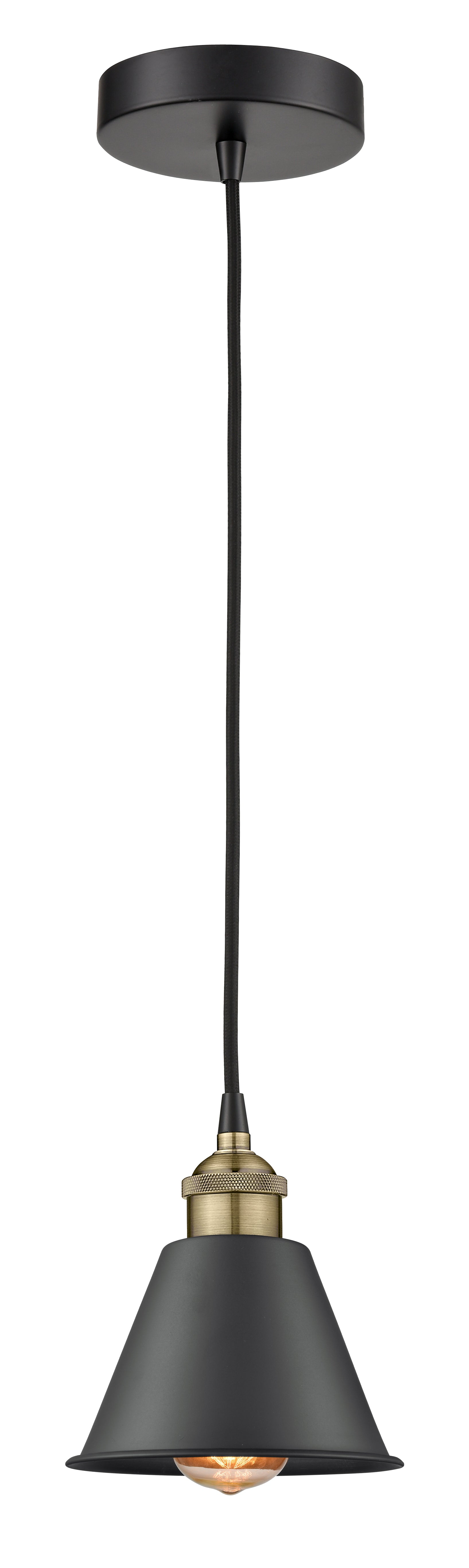 Edison Mini Pendant Antique Brass Finish
