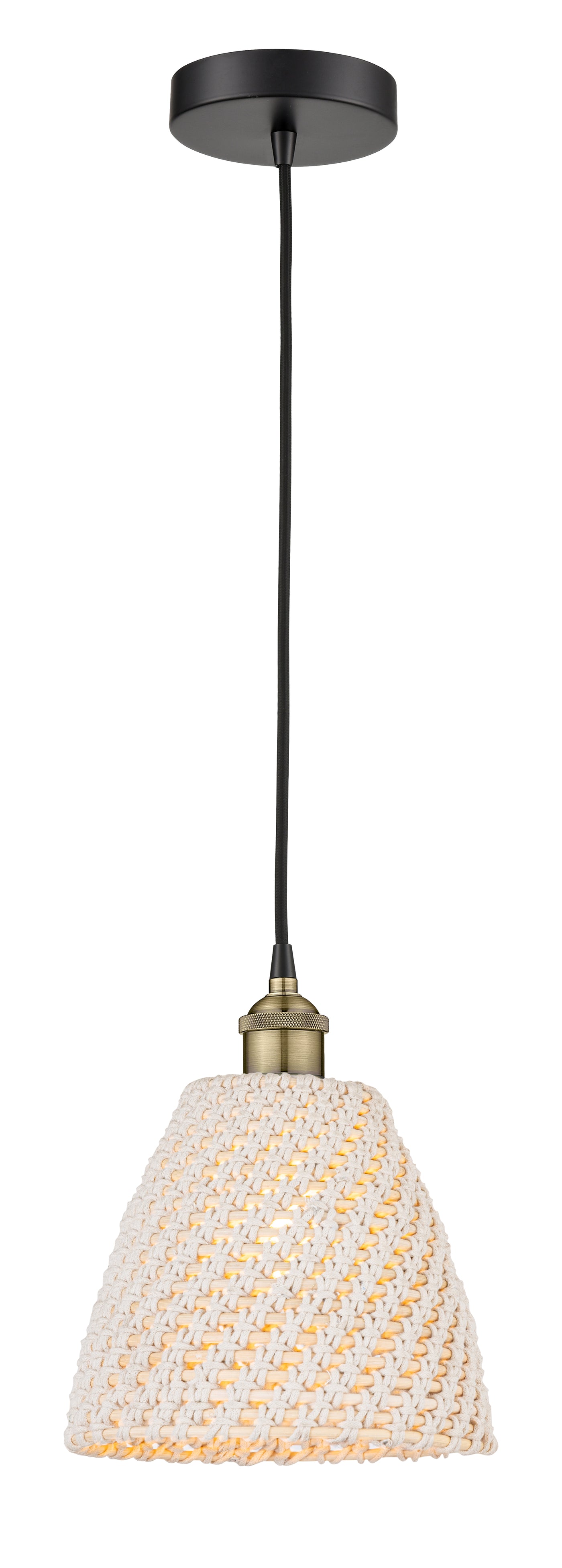 Edison Mini Pendant Antique Brass Finish