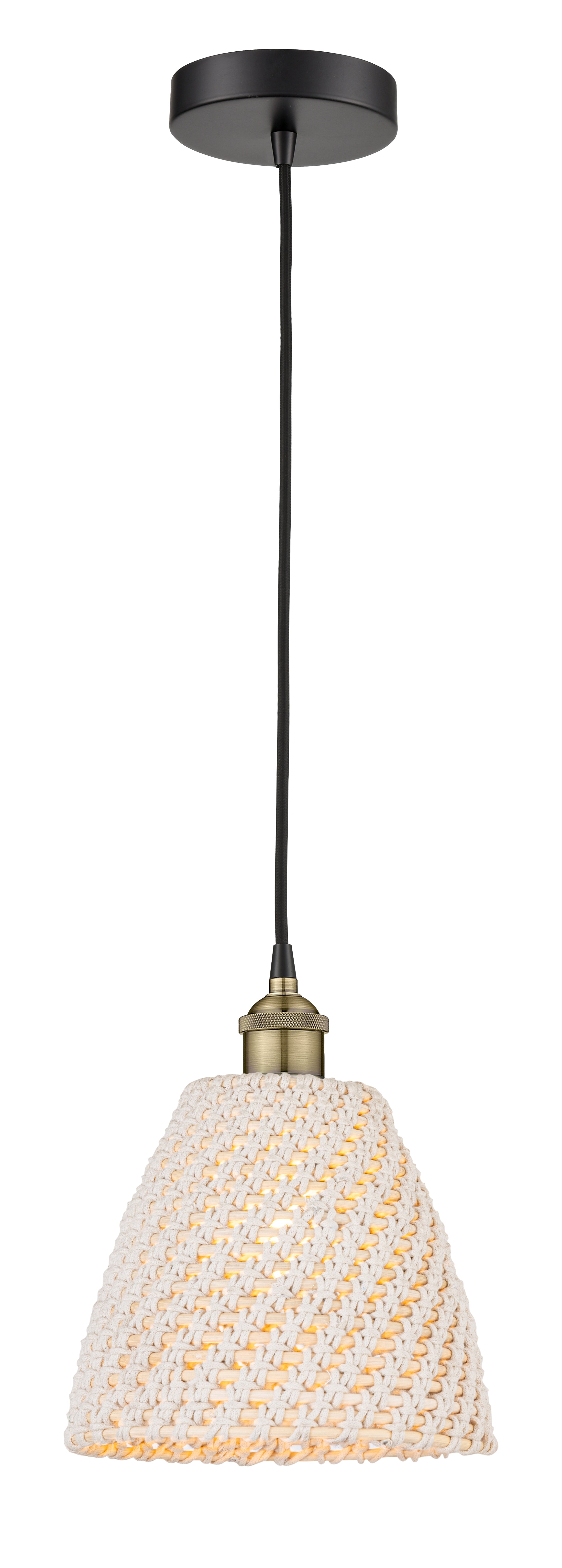 Edison Mini Pendant Antique Brass Finish
