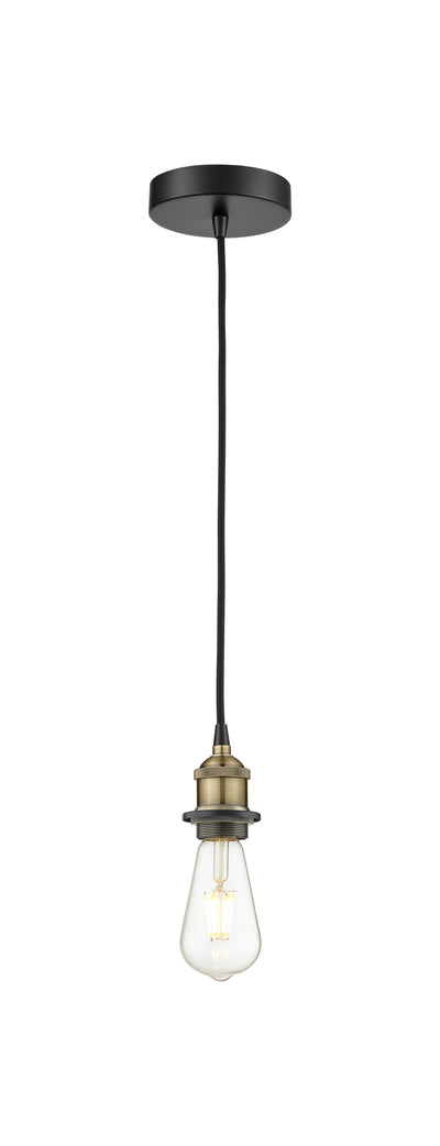 Edison Mini Pendant Antique Brass Steel