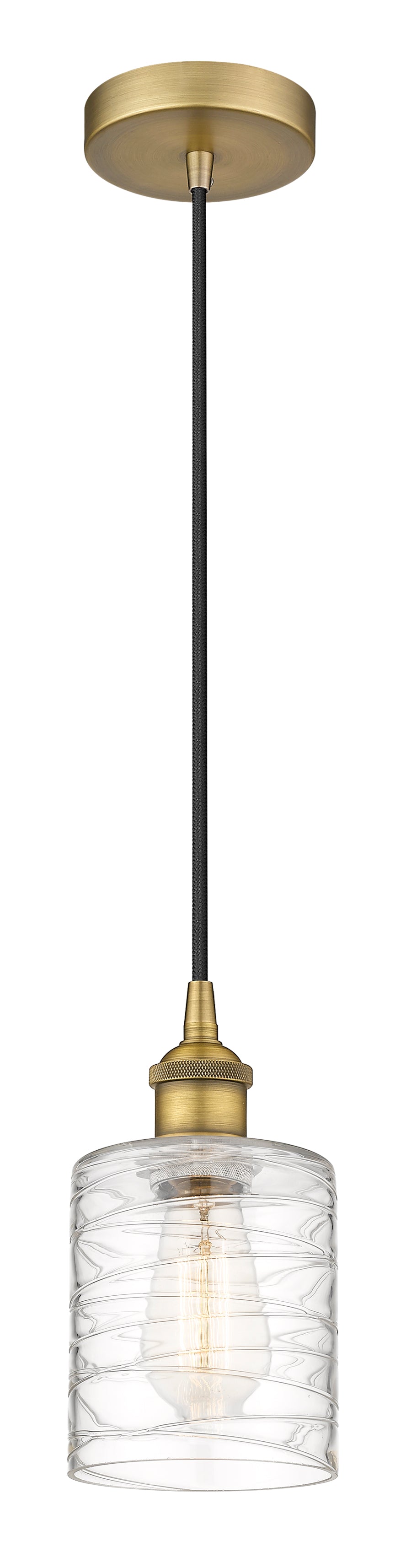 Edison Mini Pendant Antique Brass Finish