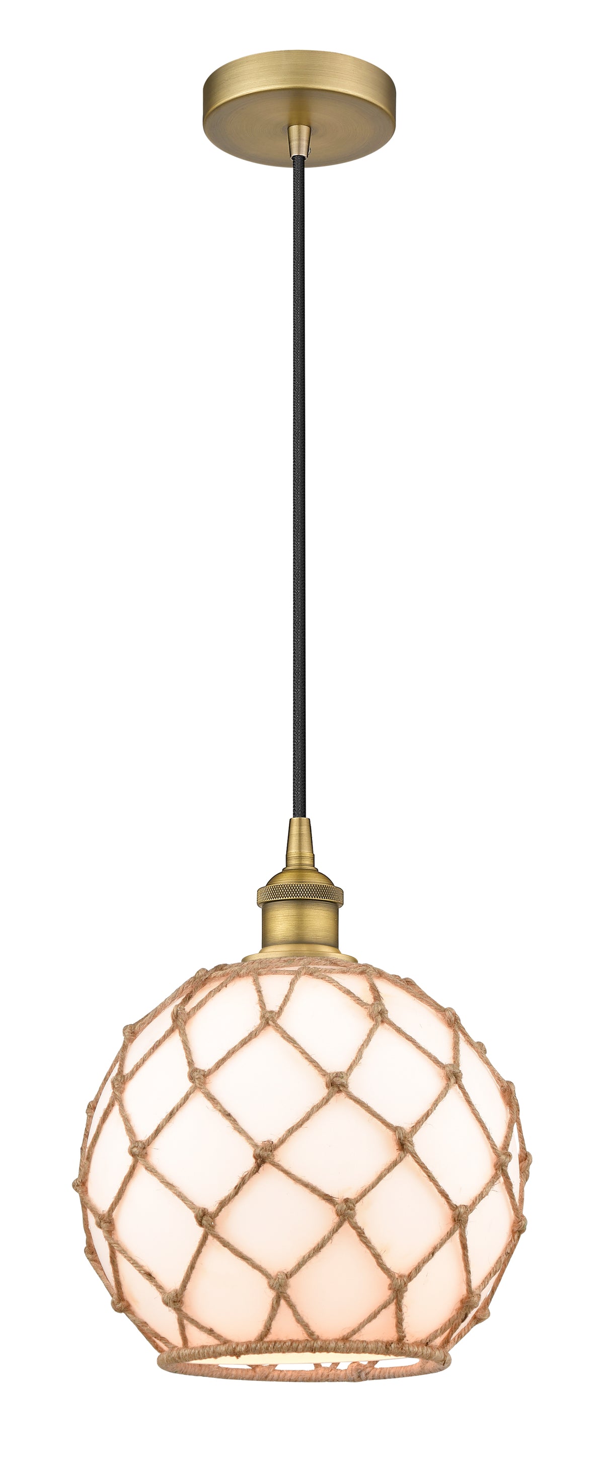 Edison Mini Pendant Antique Brass 10 Inch