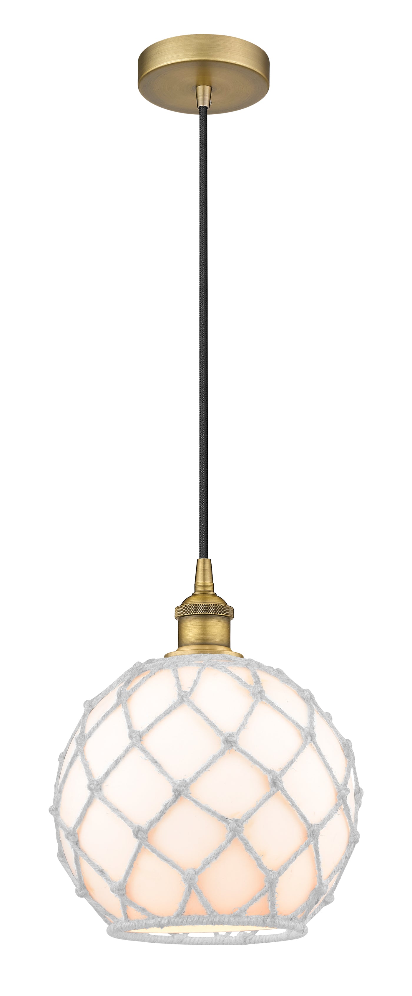 Edison Mini Pendant Antique Brass 10 Inch