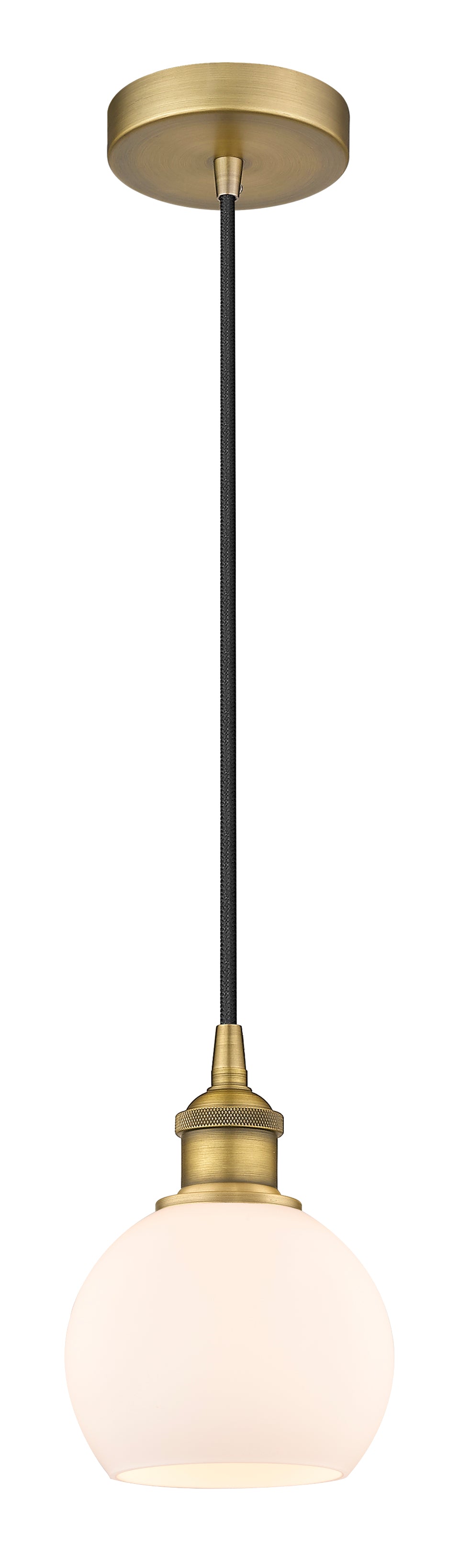 Edison Mini Pendant Antique Brass Finish