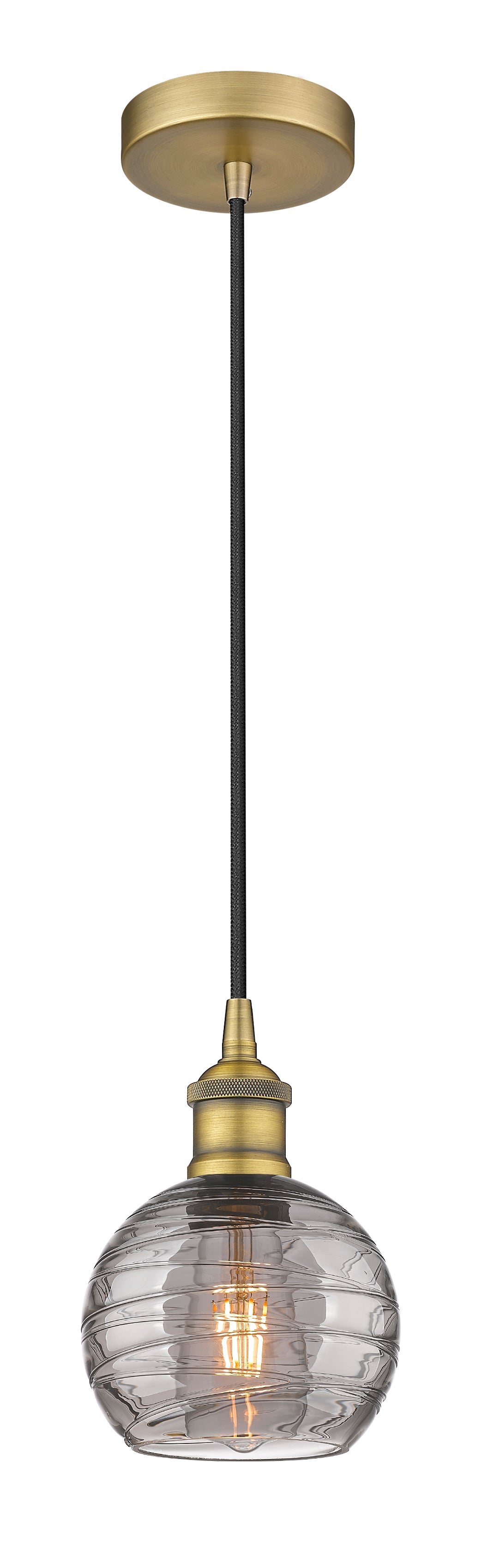 Edison Mini Pendant Antique Brass Finish