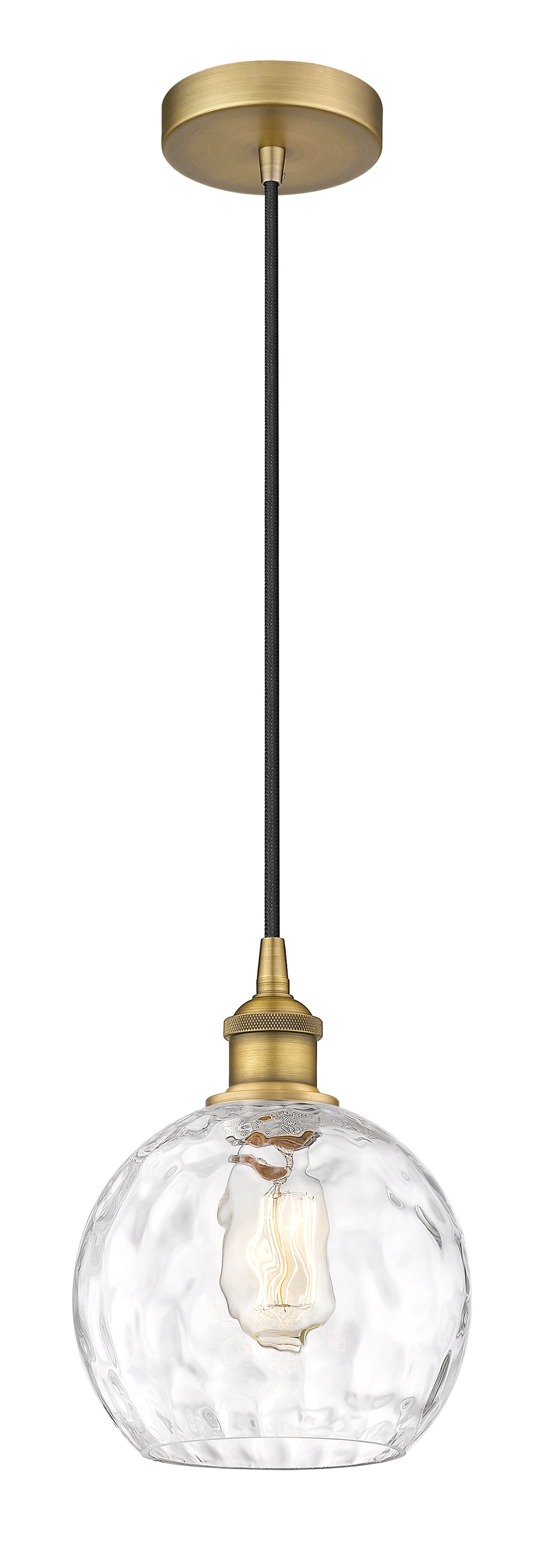 Edison Mini Pendant Antique Brass 8 Inch
