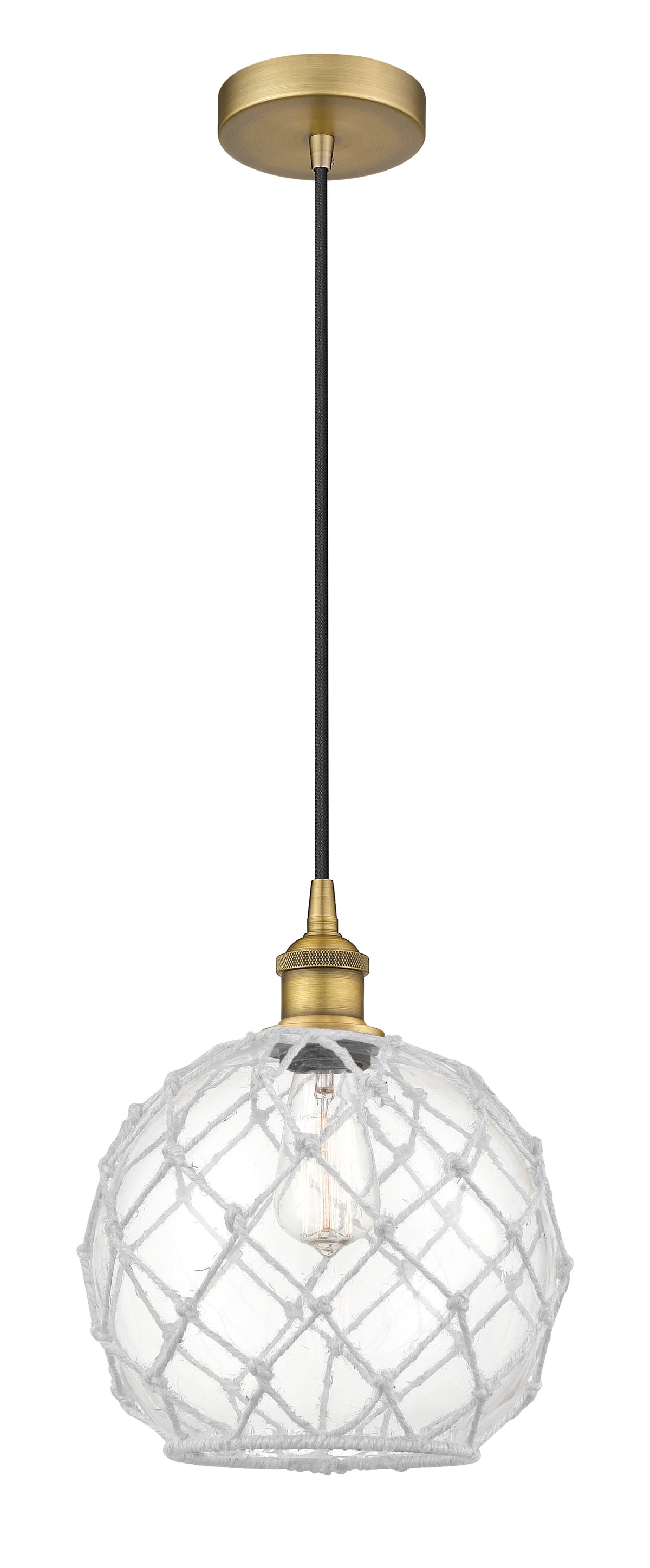 Edison Mini Pendant Antique Brass 10 Inch