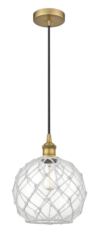 Edison Mini Pendant Antique Brass 10 Inch