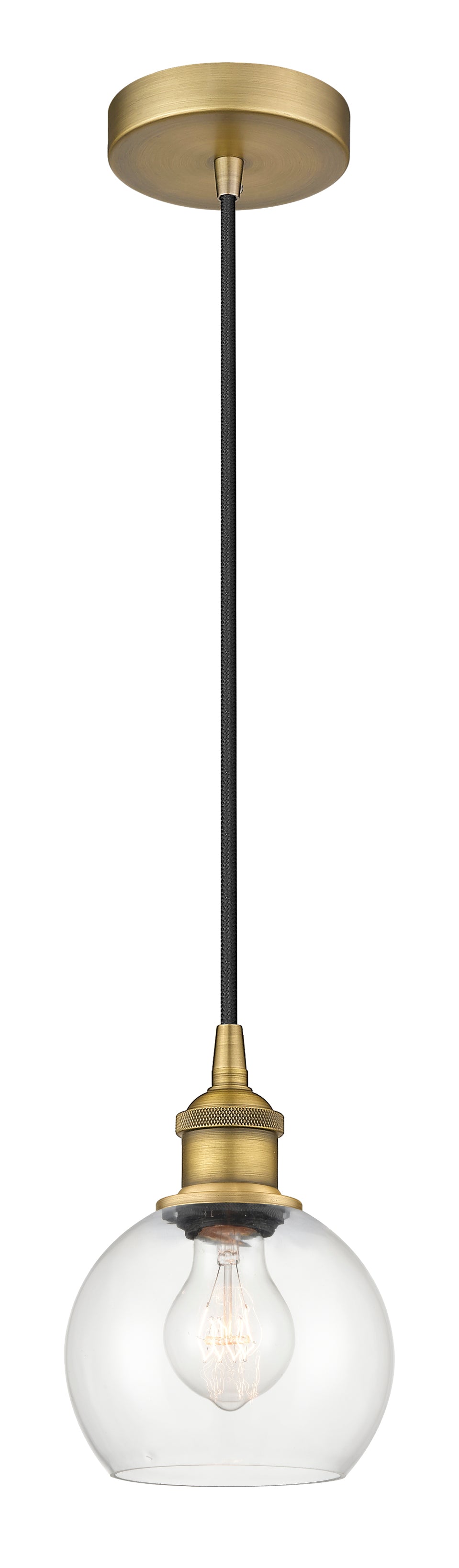 Edison Mini Pendant Antique Brass Finish
