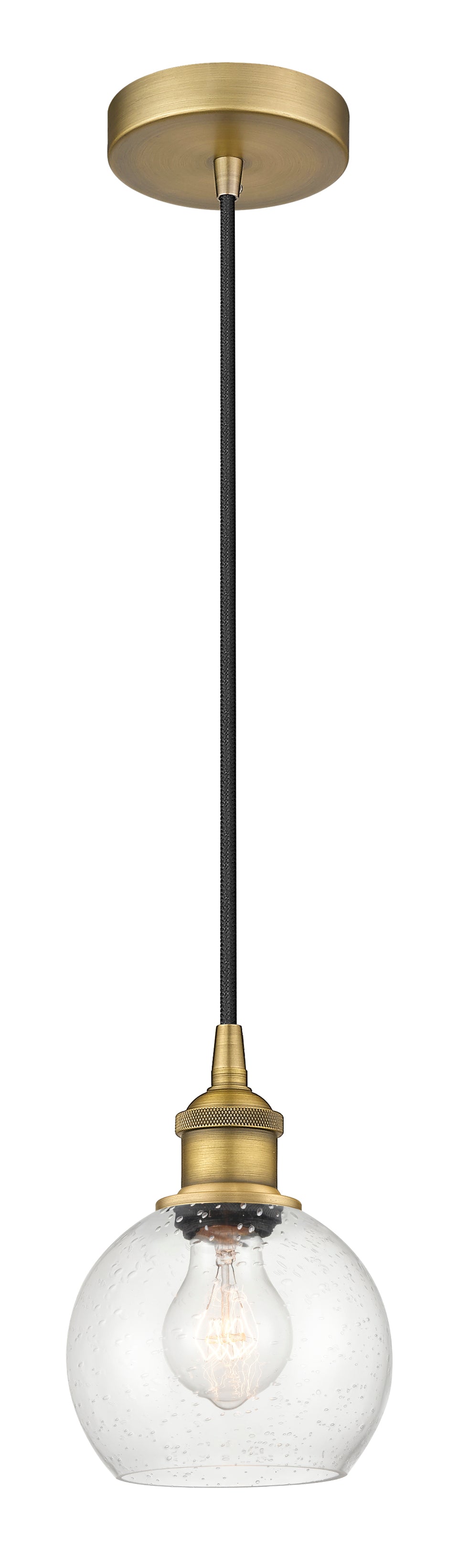 Edison Mini Pendant Antique Brass Finish