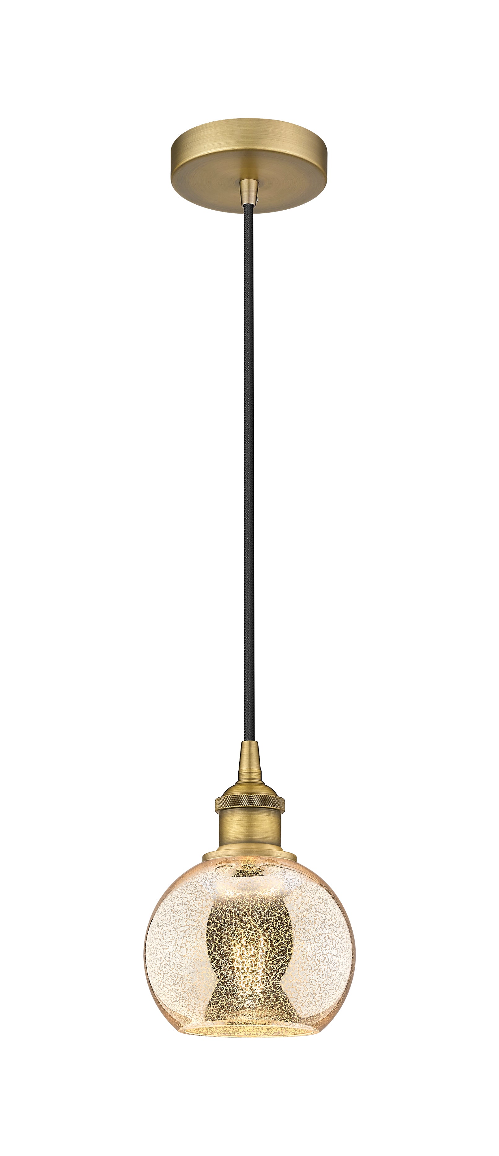 Edison Mini Pendant Antique Brass Finish