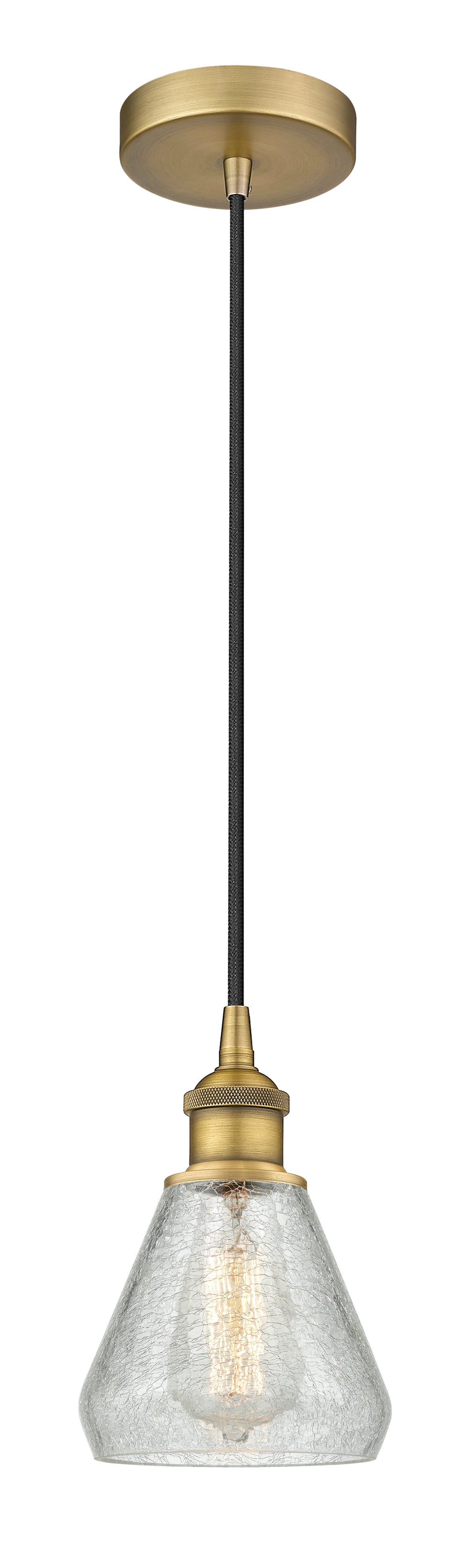 Edison Mini Pendant Antique Brass Finish