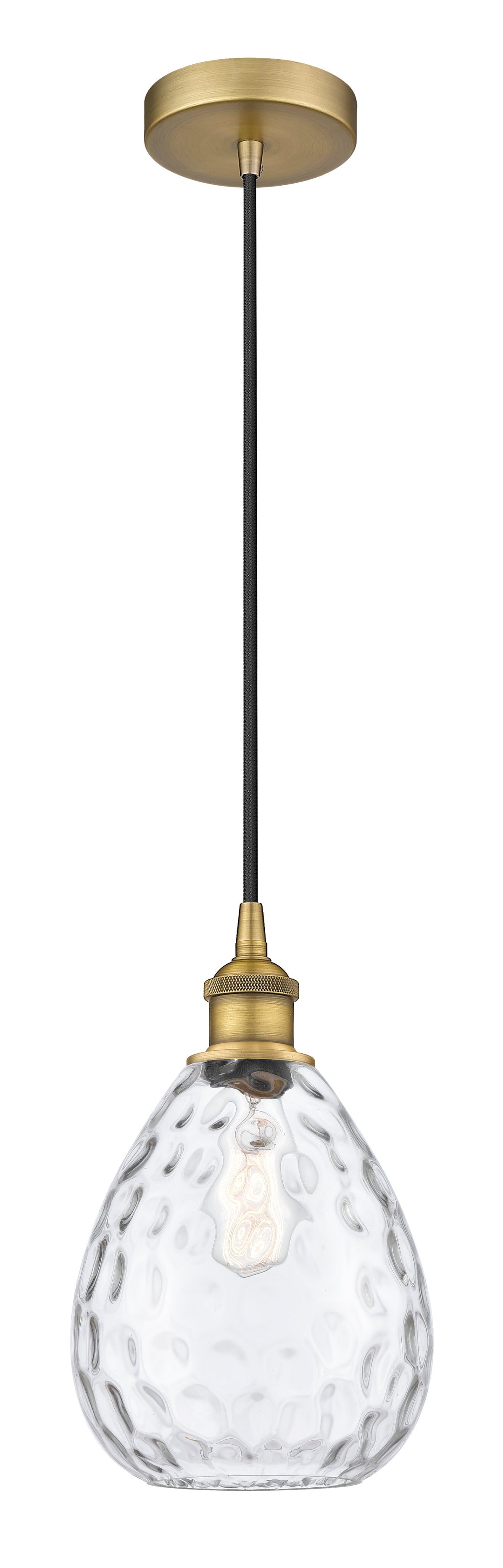 Edison Mini Pendant 8 Inch Antique Brass