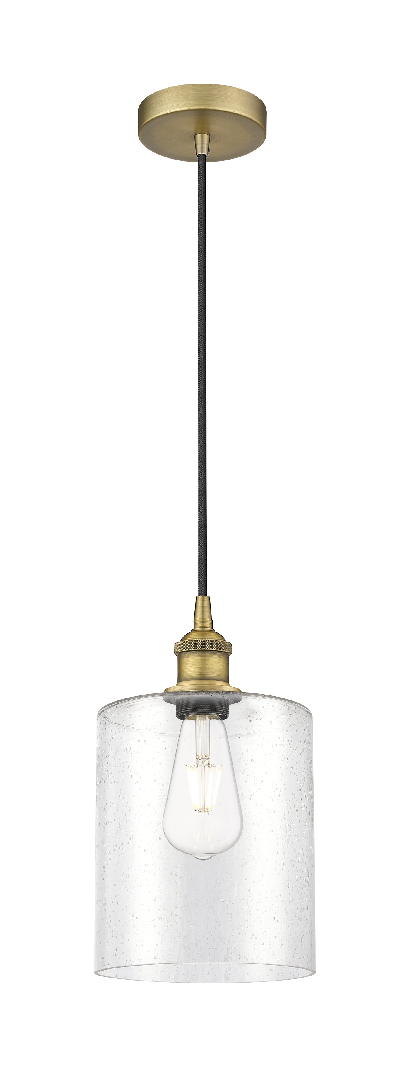 Edison Mini Pendant Antique Brass Cast