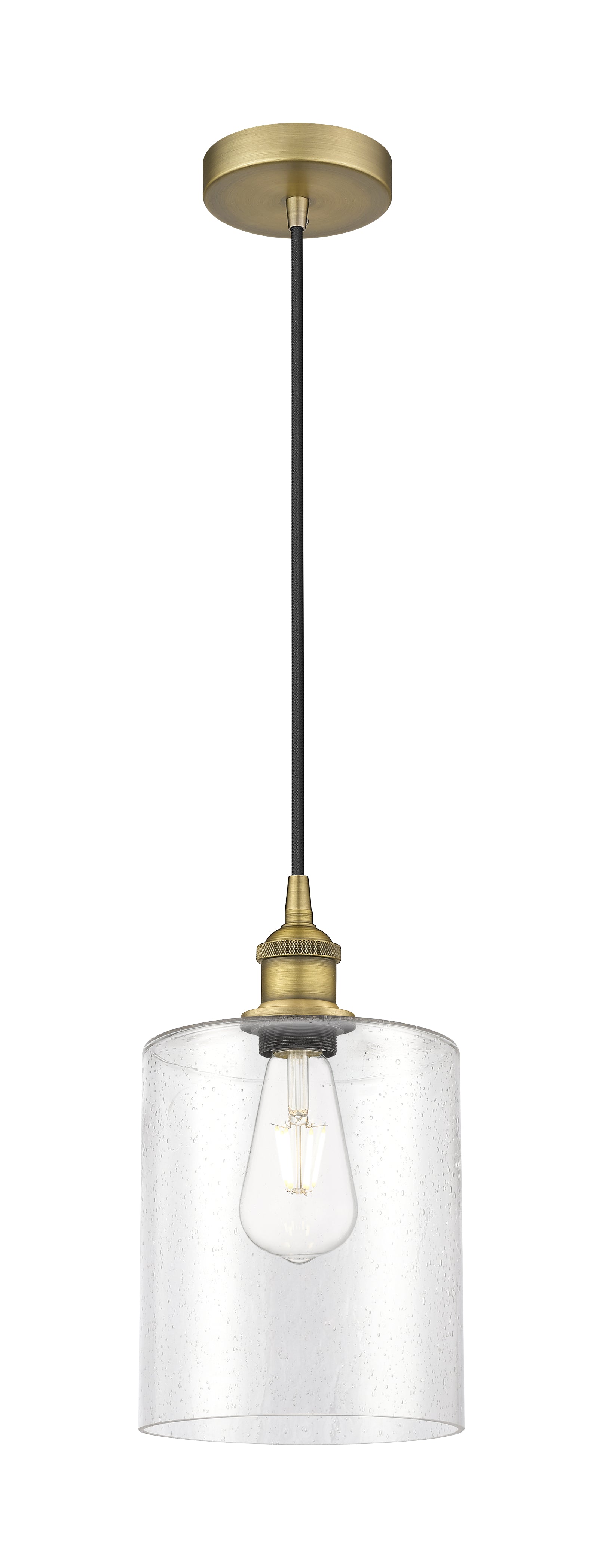 Edison Mini Pendant Antique Brass Cast