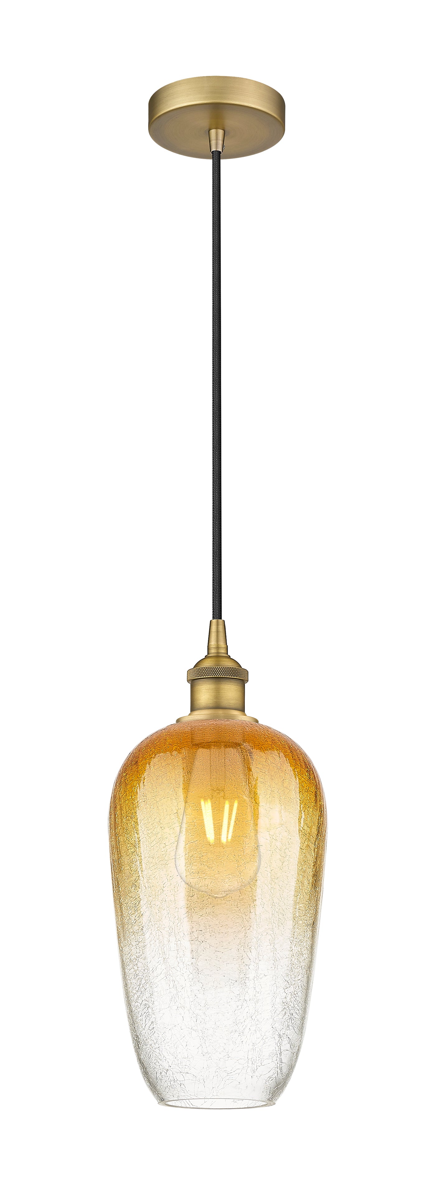 Edison Mini Pendant Antique Brass 7 Inch