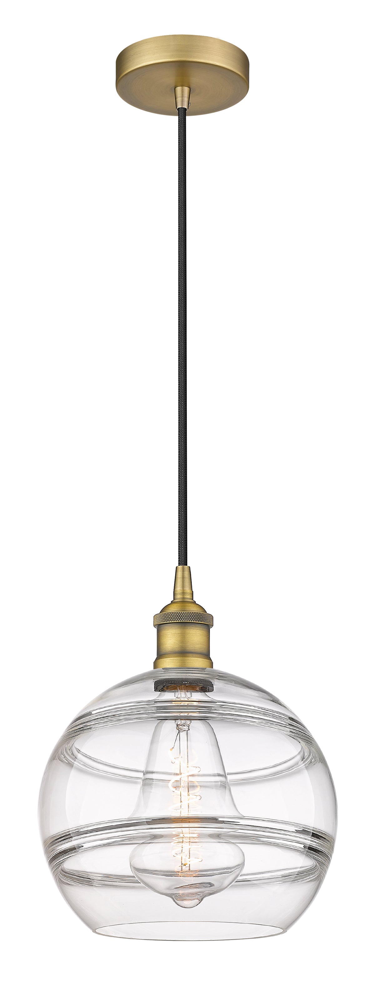 Edison Mini Pendant Antique Brass 10 Inch