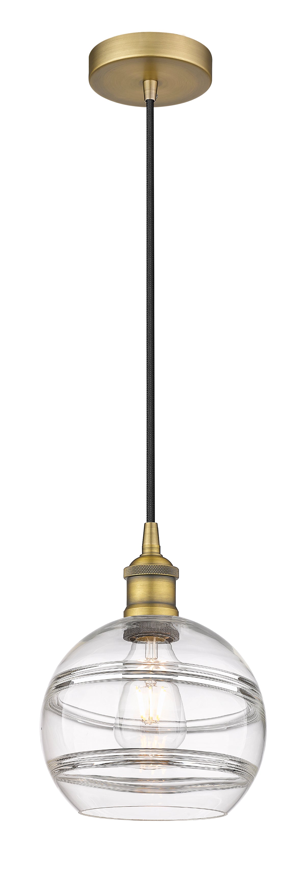 Edison Mini Pendant Antique Brass Cast