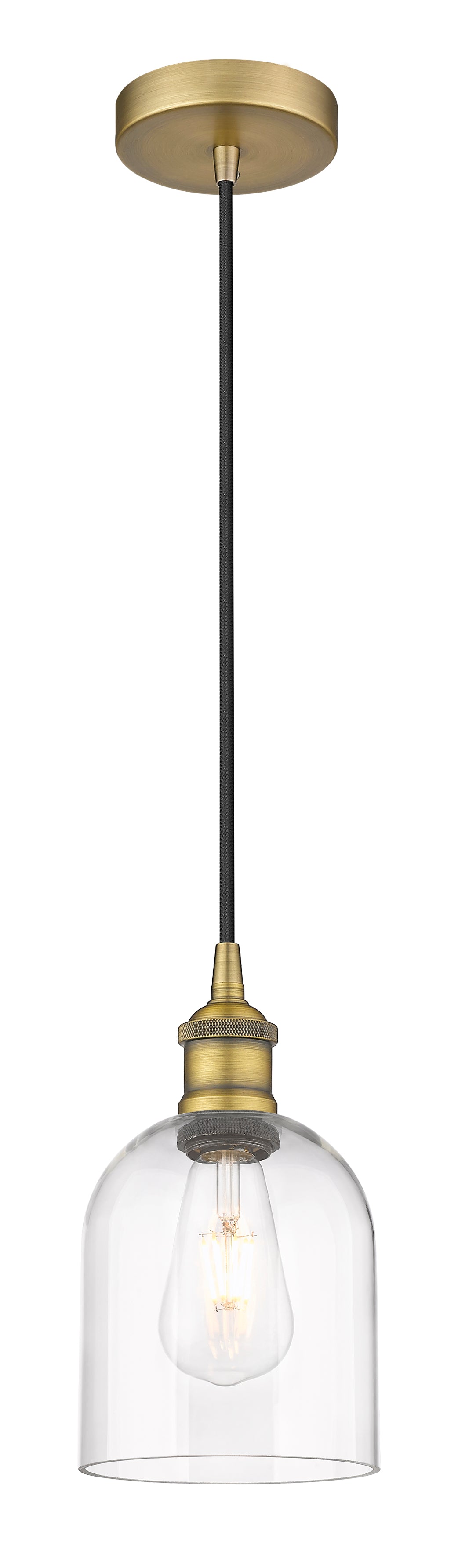 Edison Mini Pendant Antique Brass Finish