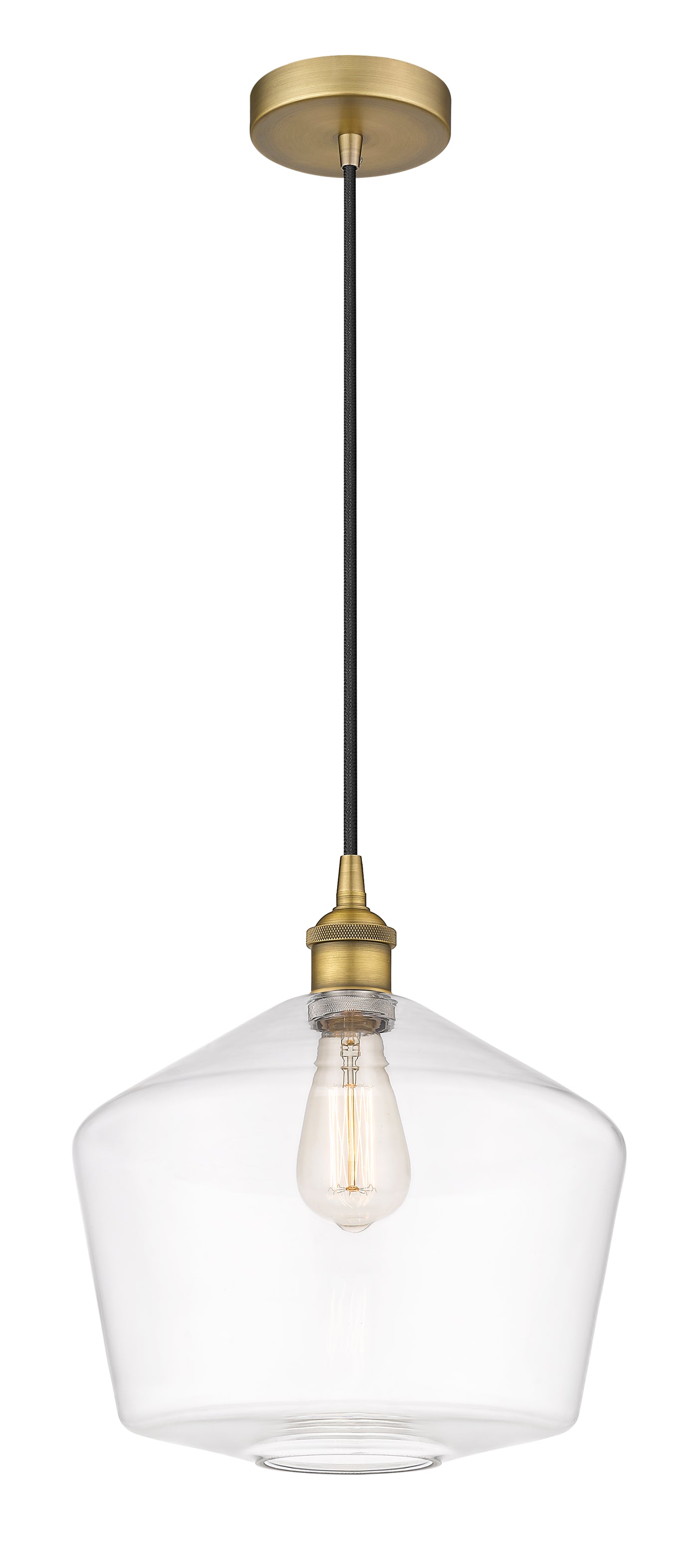 Edison Mini Pendant Cast Brass 13 Inch