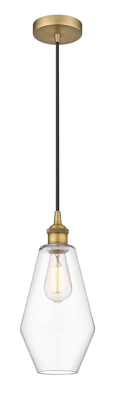 Edison Mini Pendant Antique Brass 7 Inch