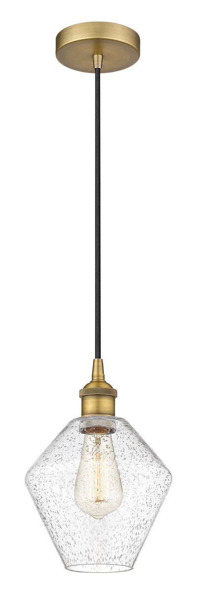 Edison Mini Pendant Cast Glass Brass