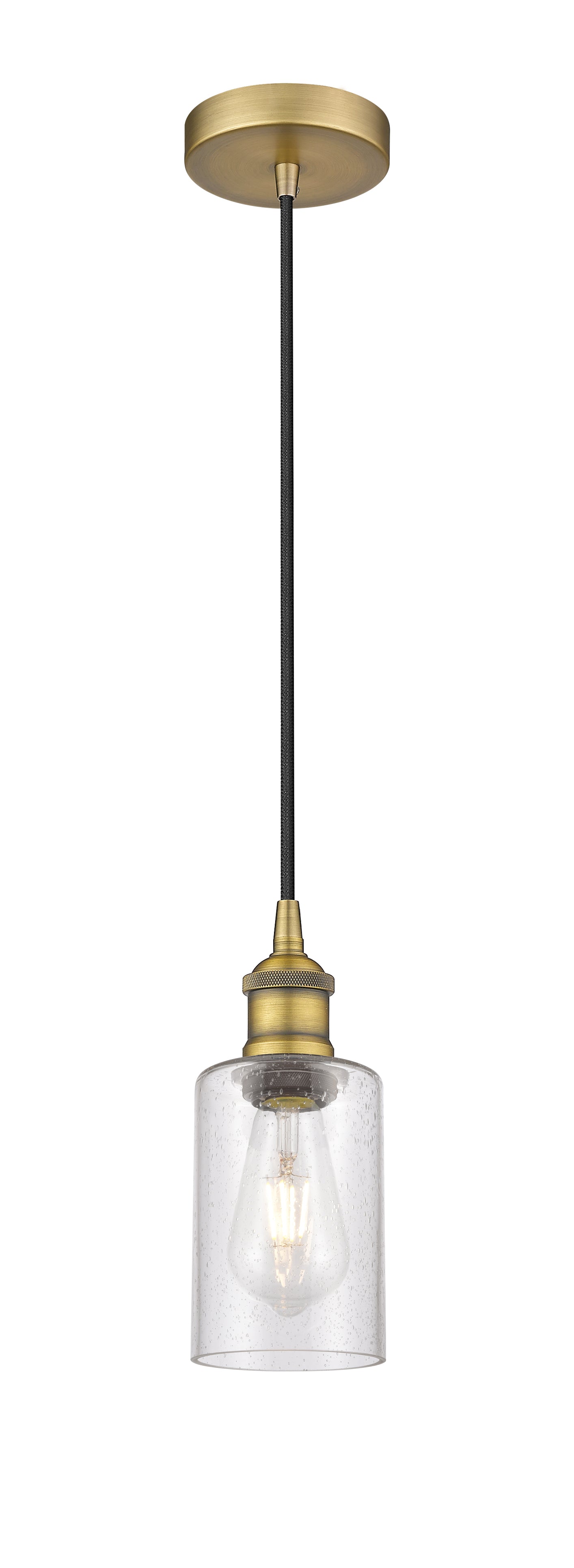 Edison Mini Pendant Cast Brass Antique