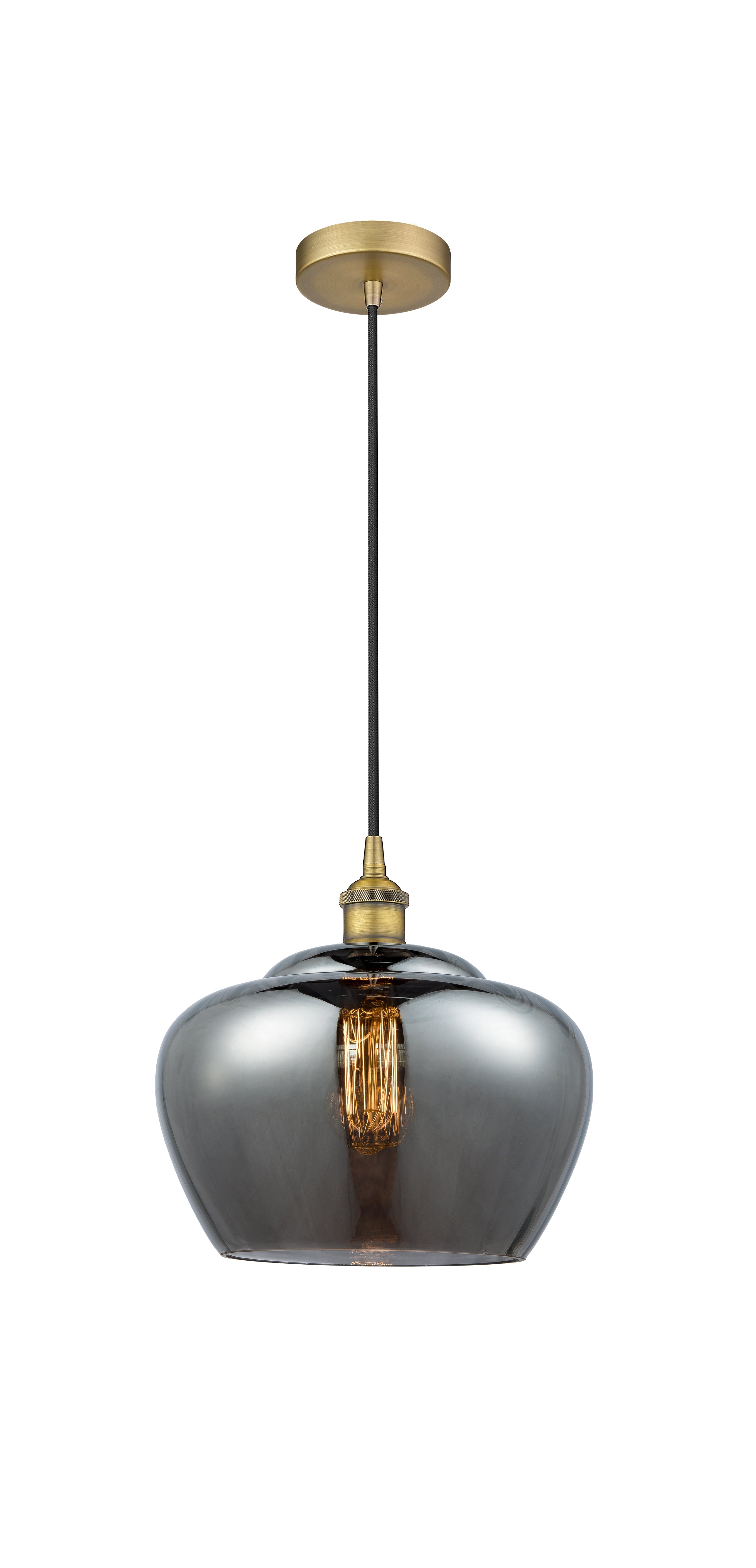 Edison Mini Pendant Antique Brass Cast