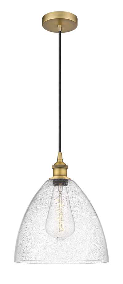 Edison Mini Pendant Cast Brass 12 Inch
