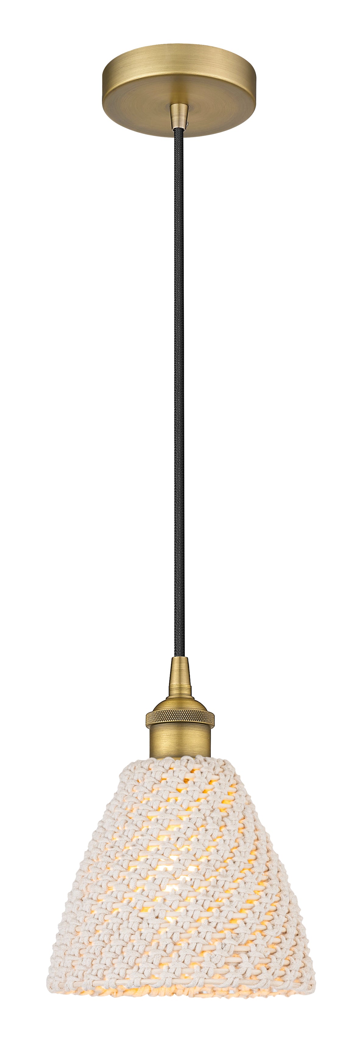 Edison Mini Pendant Antique Brass Finish