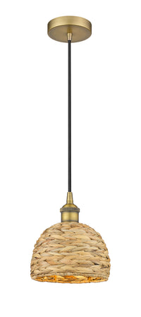 Edison Mini Pendant Antique Brass Woven