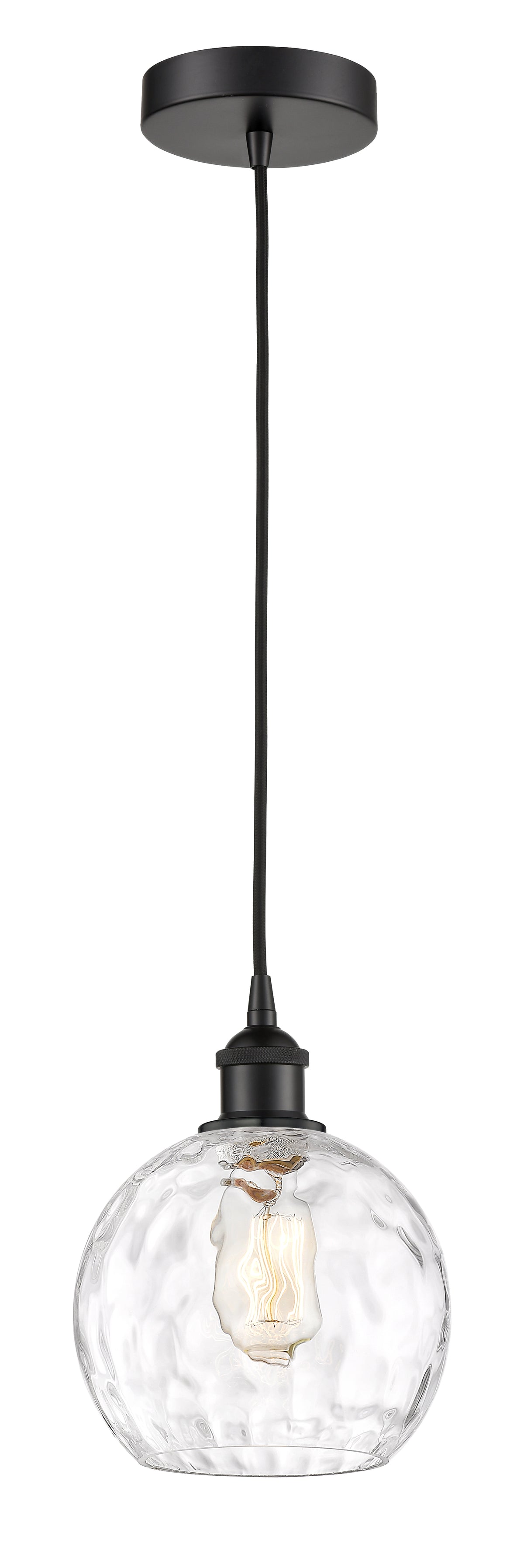 Edison Mini Pendant Antique Brass 8 Inch