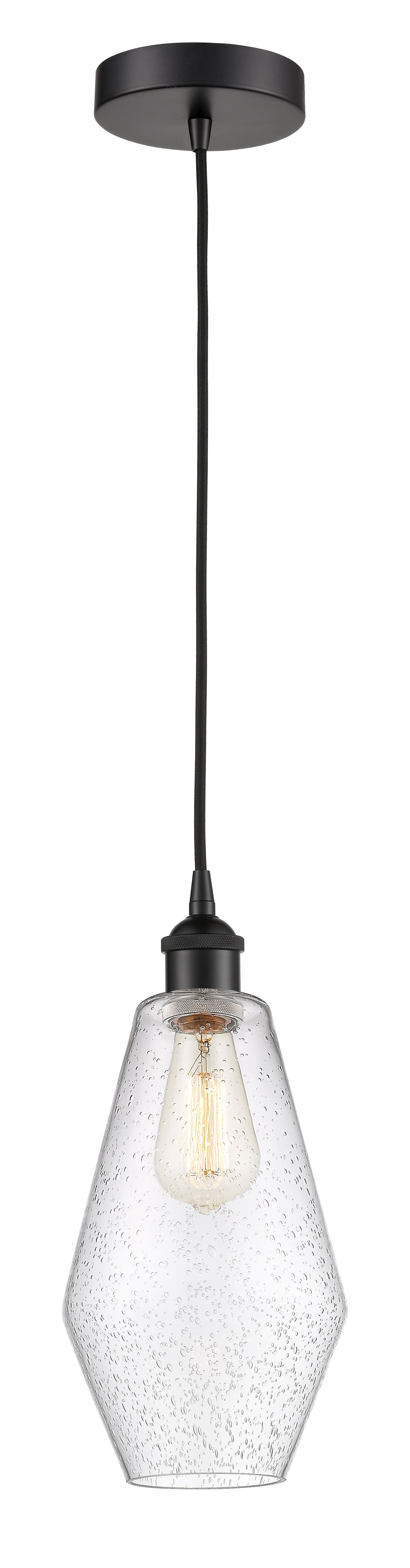 Edison Mini Pendant Antique Brass 7 Inch