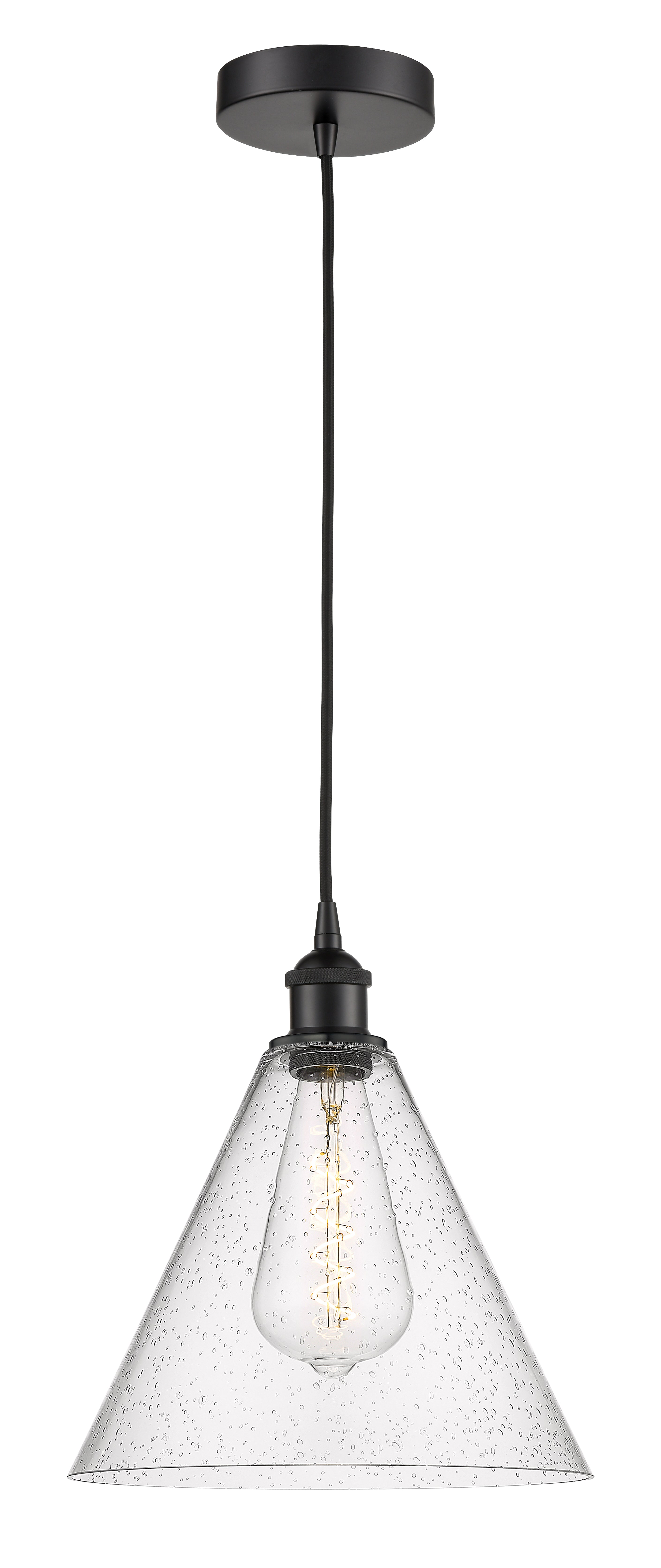 Edison Mini Pendant Antique Brass Glass