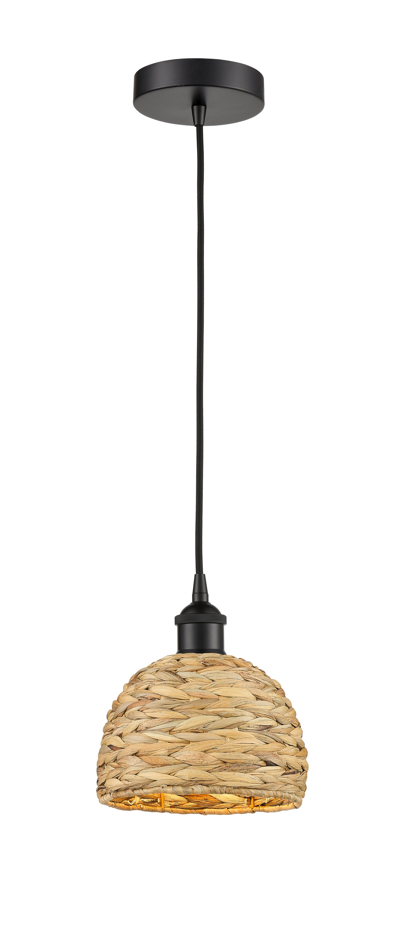 Edison Mini Pendant Antique Brass Woven