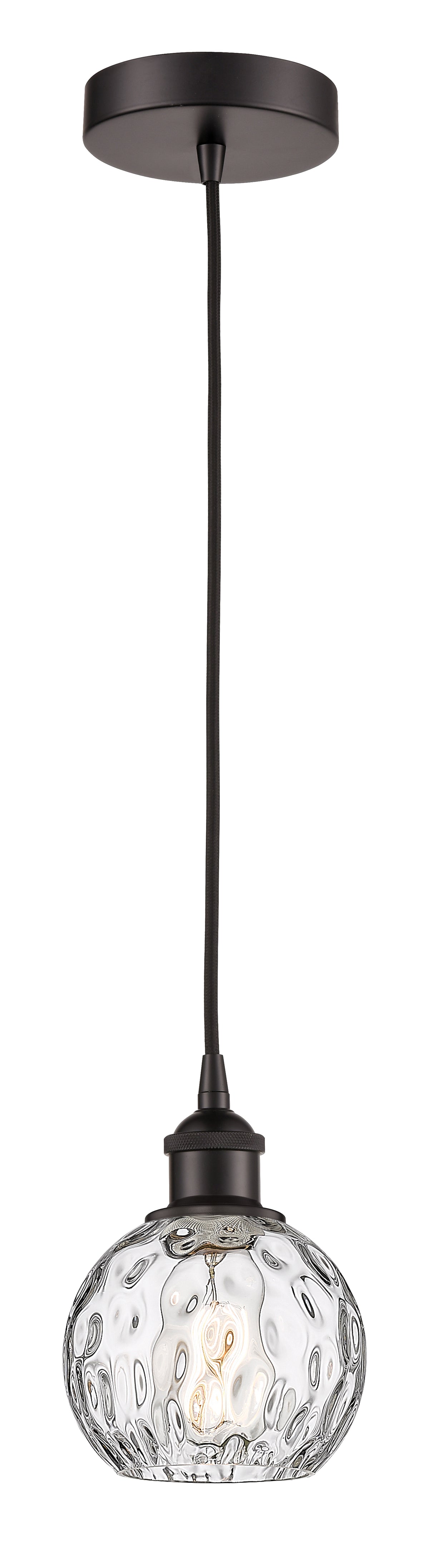 Edison Mini Pendant 6 Inch Brass Glass