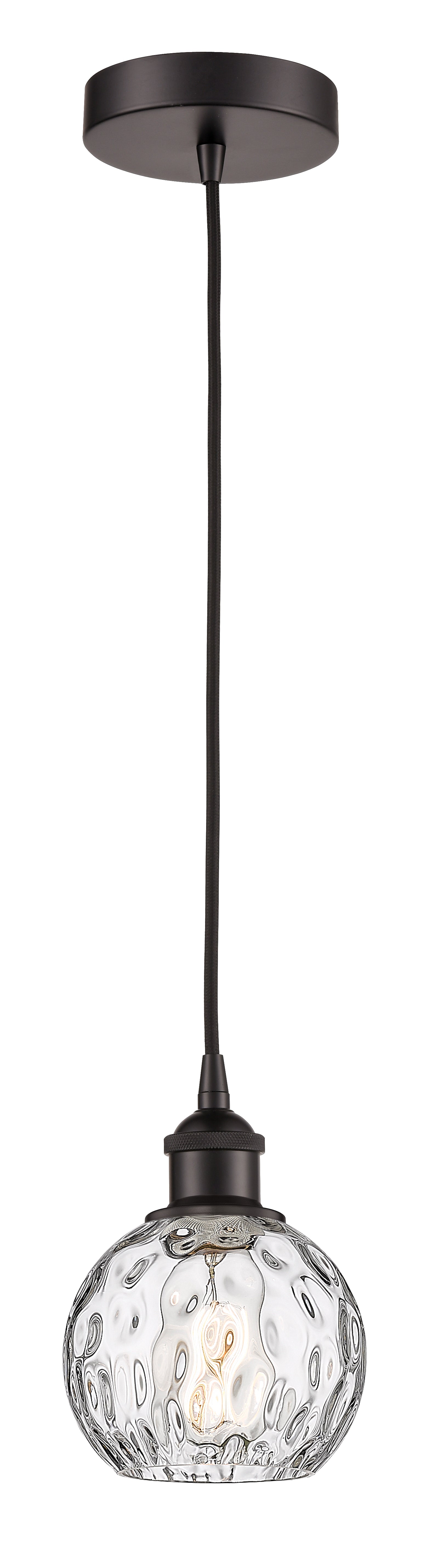 Edison Mini Pendant 6 Inch Brass Glass