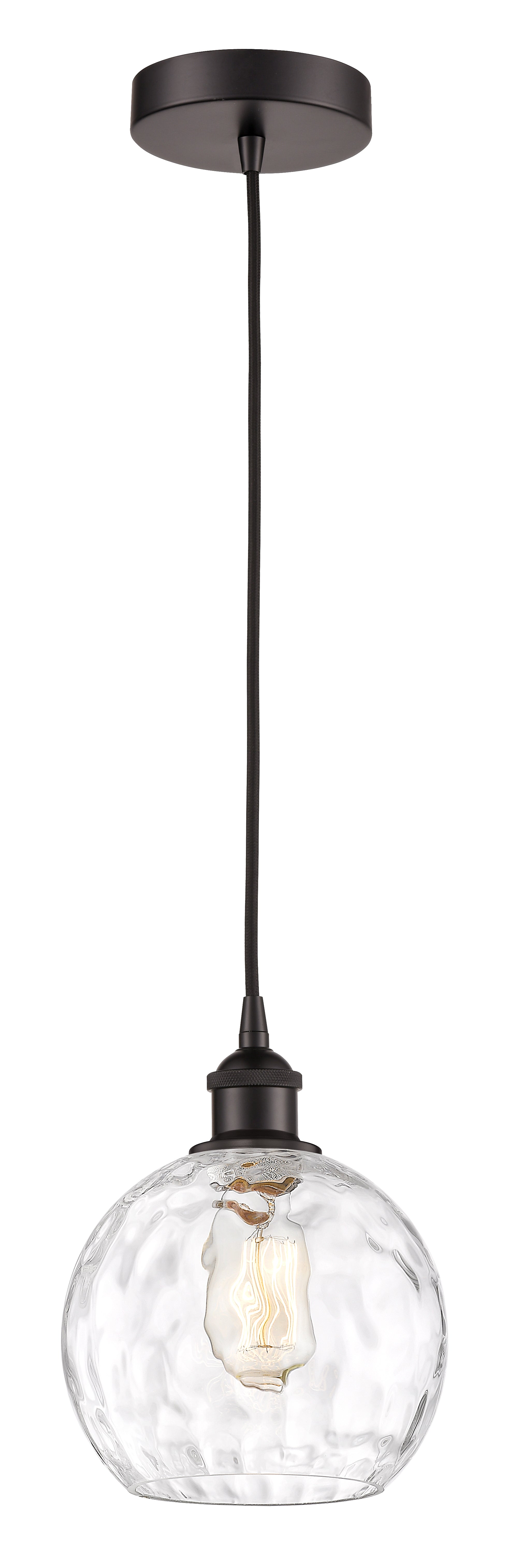 Edison Mini Pendant Antique Brass 8 Inch