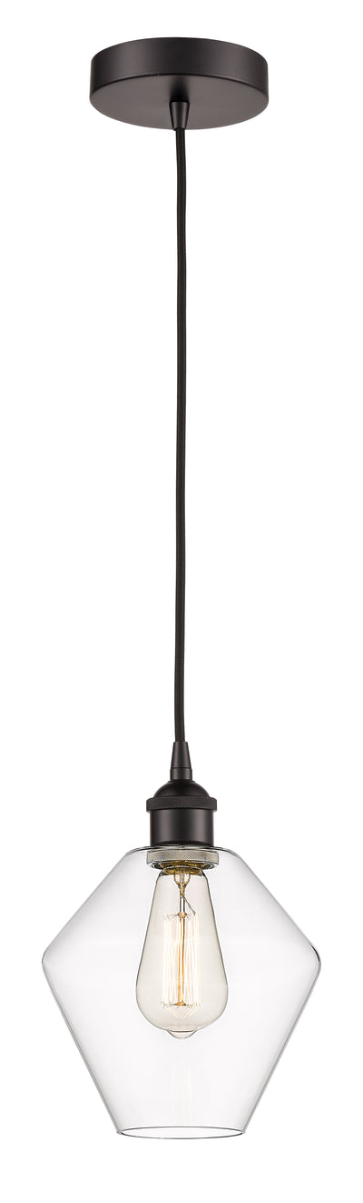 Edison Mini Pendant Cast Glass Brass