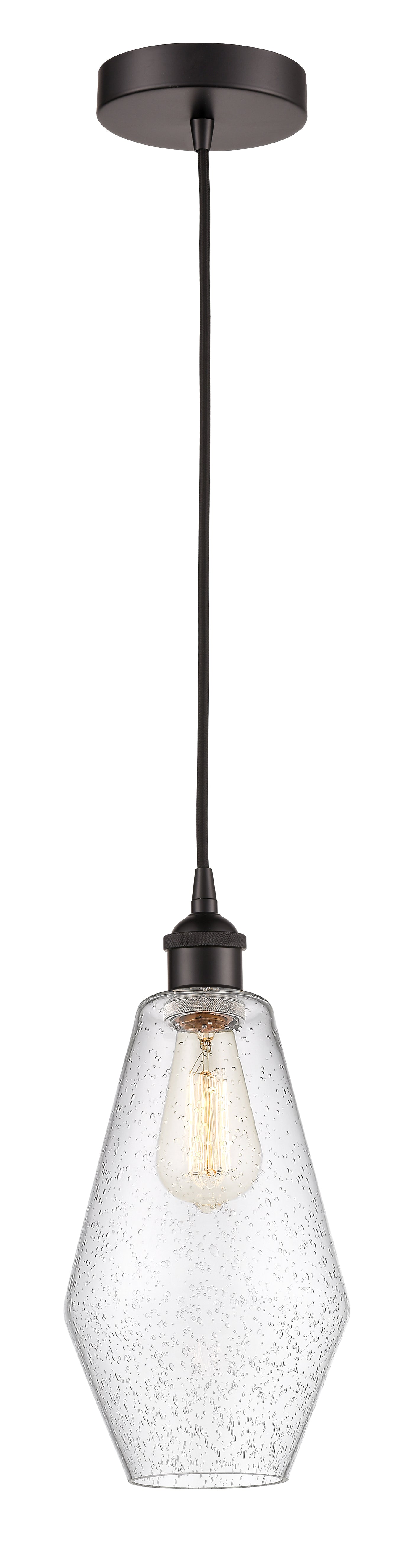Edison Mini Pendant Antique Brass 7 Inch