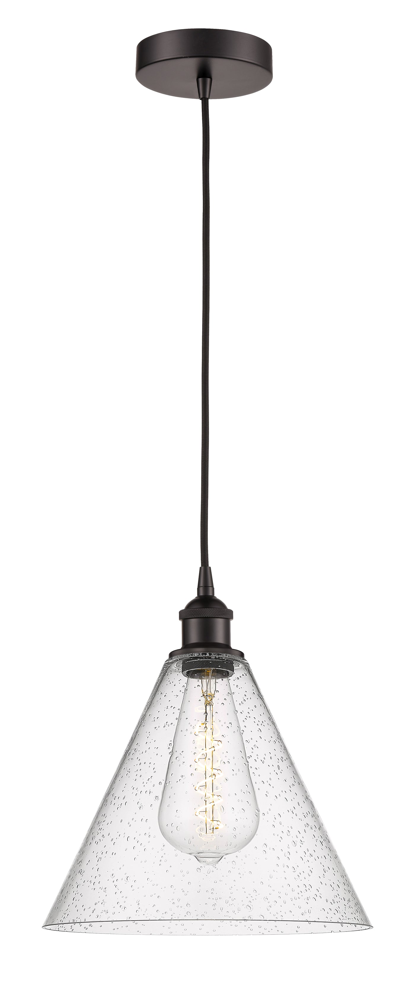 Edison Mini Pendant Antique Brass Glass