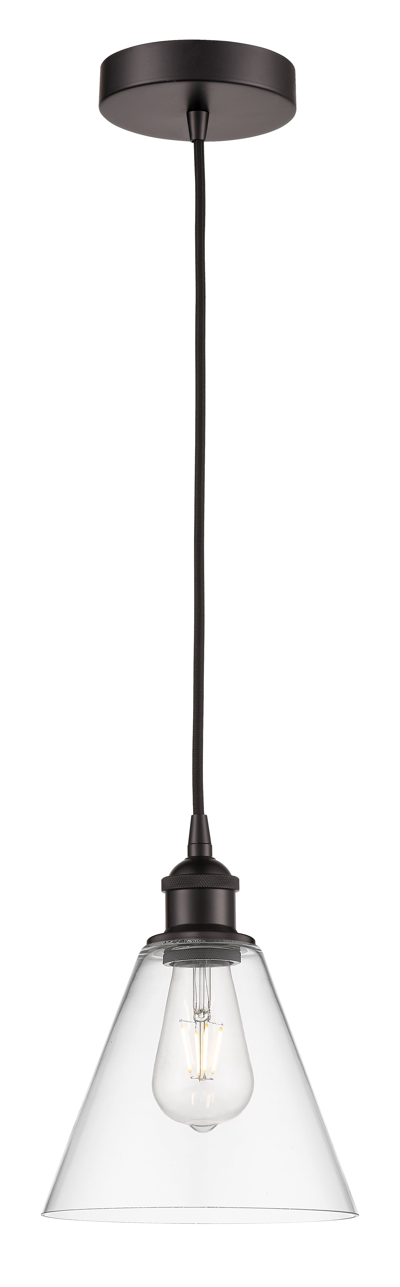 Edison Mini Pendant Antique Brass Glass