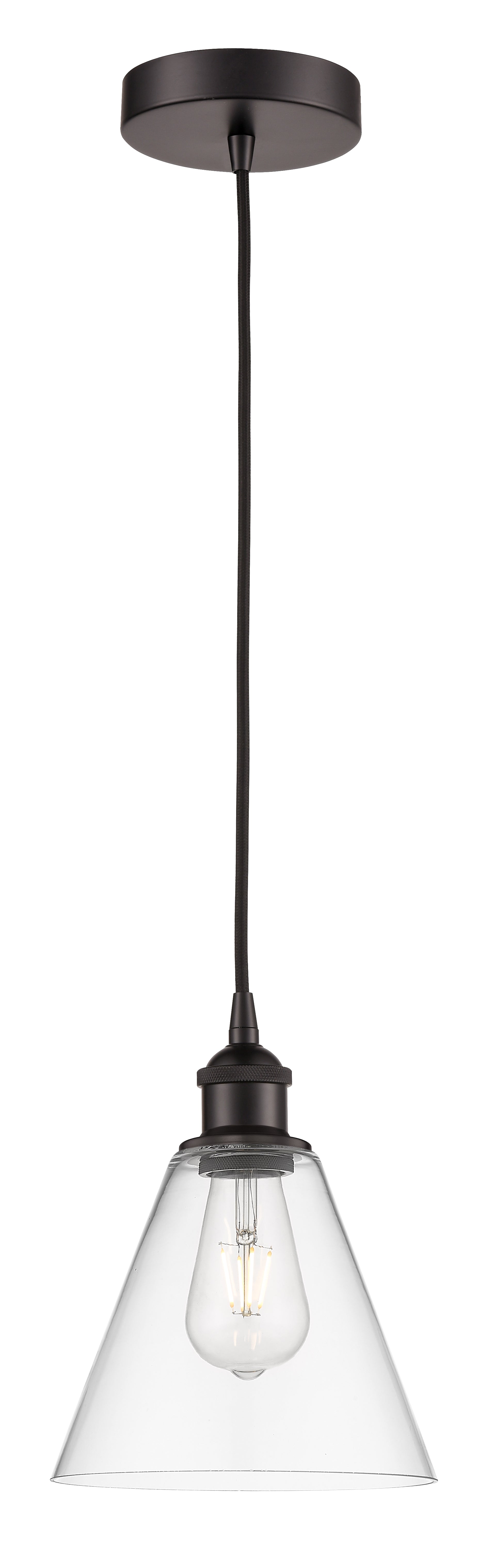 Edison Mini Pendant 8 Inch Antique Brass