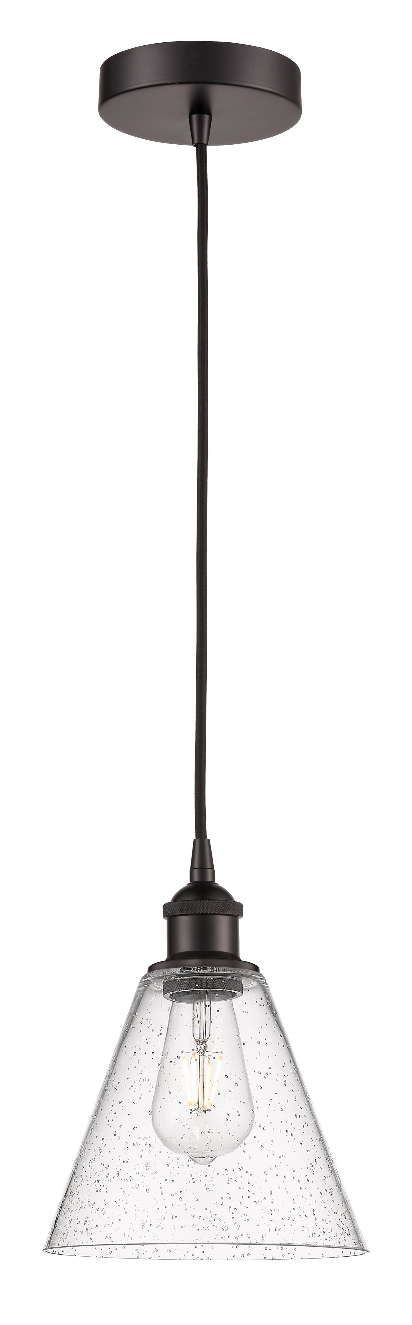 Edison Mini Pendant Antique Brass Glass
